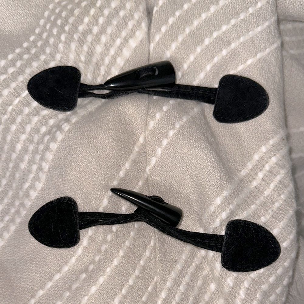 Black Velvet Plastic Cone Shaped Buttons x 2